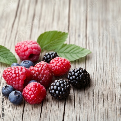 Fresh wood berries photo