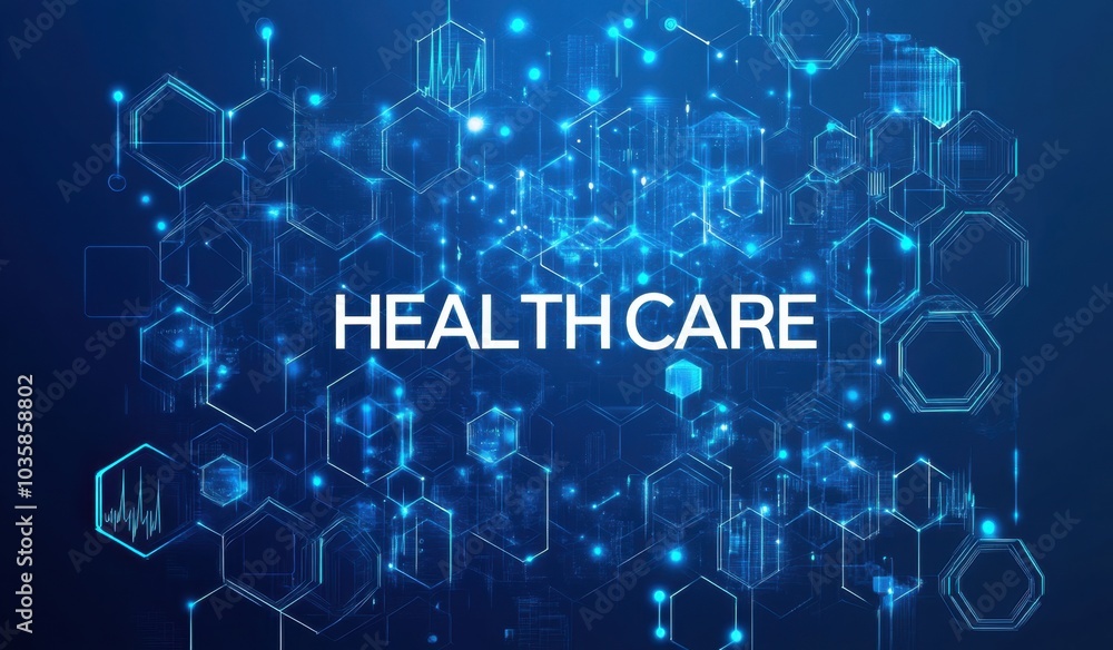 Abstract background with medical and technology elements for science, medicine, or healthcare concept banner design Abstract background with medical and technology elements for science, medicine, or healthcare concept banner design