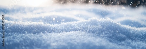 Wallpaper Mural Close-Up of Sparkling Snow in Winter Torontodigital.ca