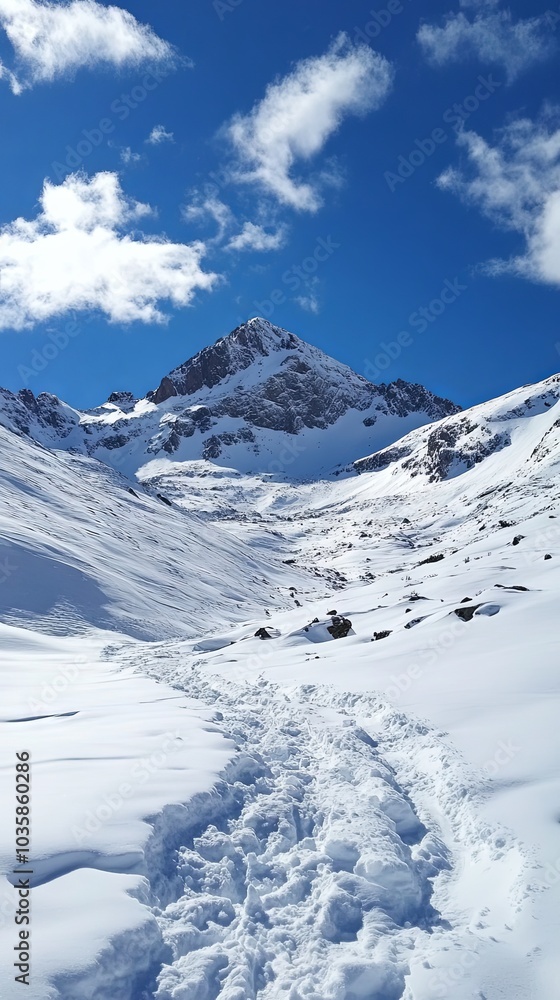 Snowy Mountain Path: A Winter Wonderland Hike Snowy Mountain Path: A Winter Wonderland Hike