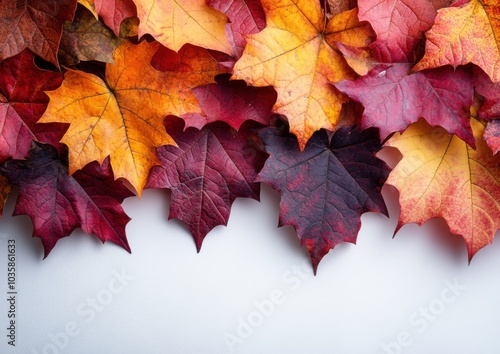 Wallpaper Mural Vibrant autumn leaves in shades of red, orange, and yellow create a striking fall display. Torontodigital.ca