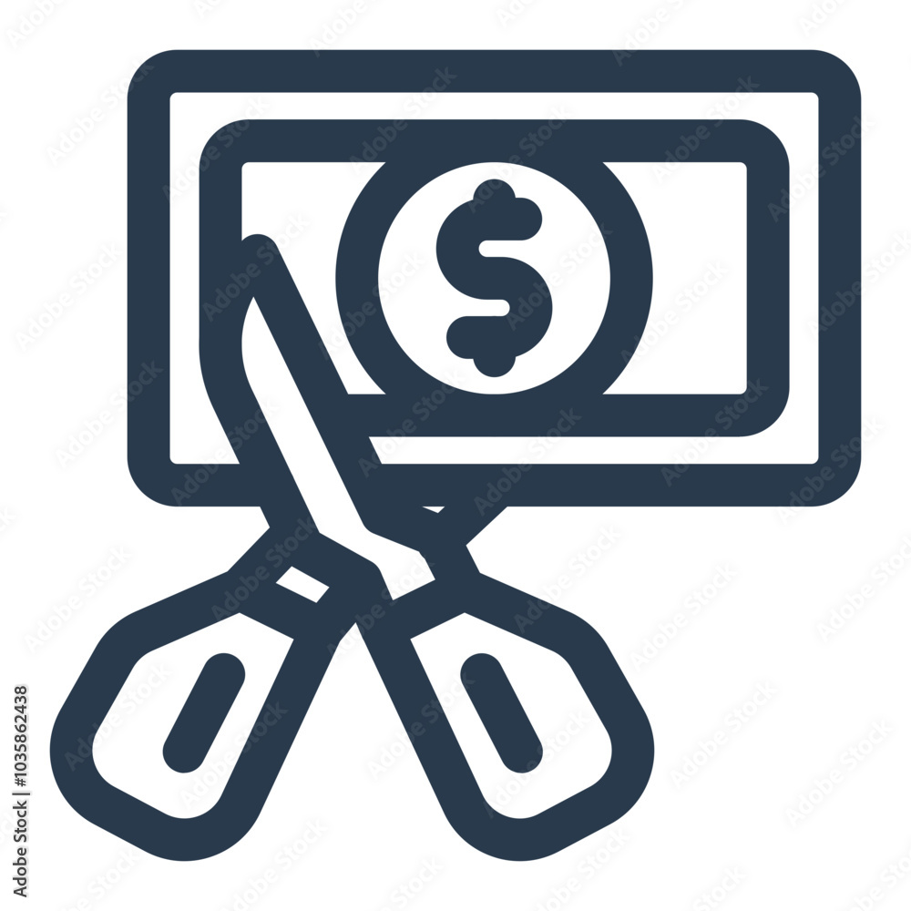 Price Cut Scissors on Dollar Bill for Black Friday Price Cut Scissors on Dollar Bill for Black Friday
