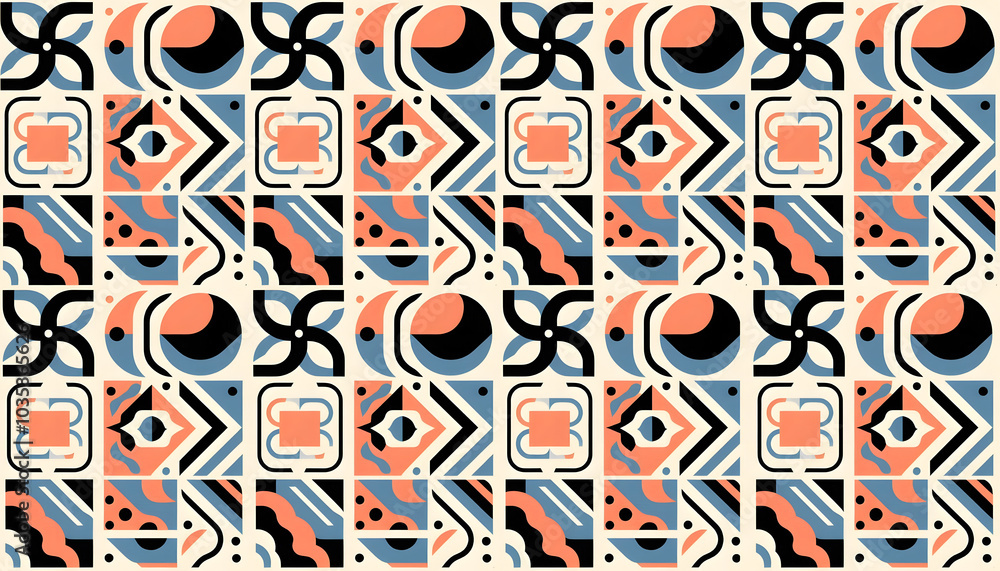 Abstract Tribal Geometric Seamless Pattern Abstract Tribal Geometric Seamless Pattern