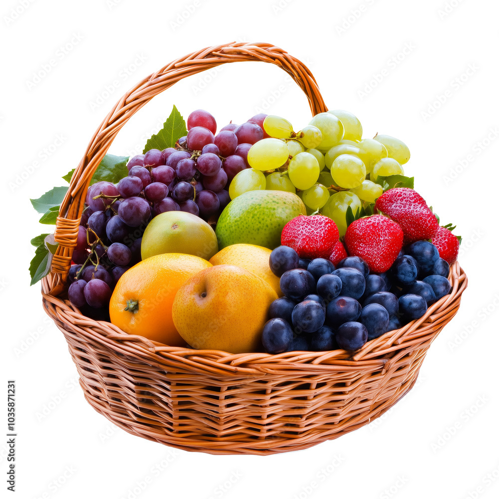 Garden Fresh fruits in a busket Garden Fresh fruits in a busket