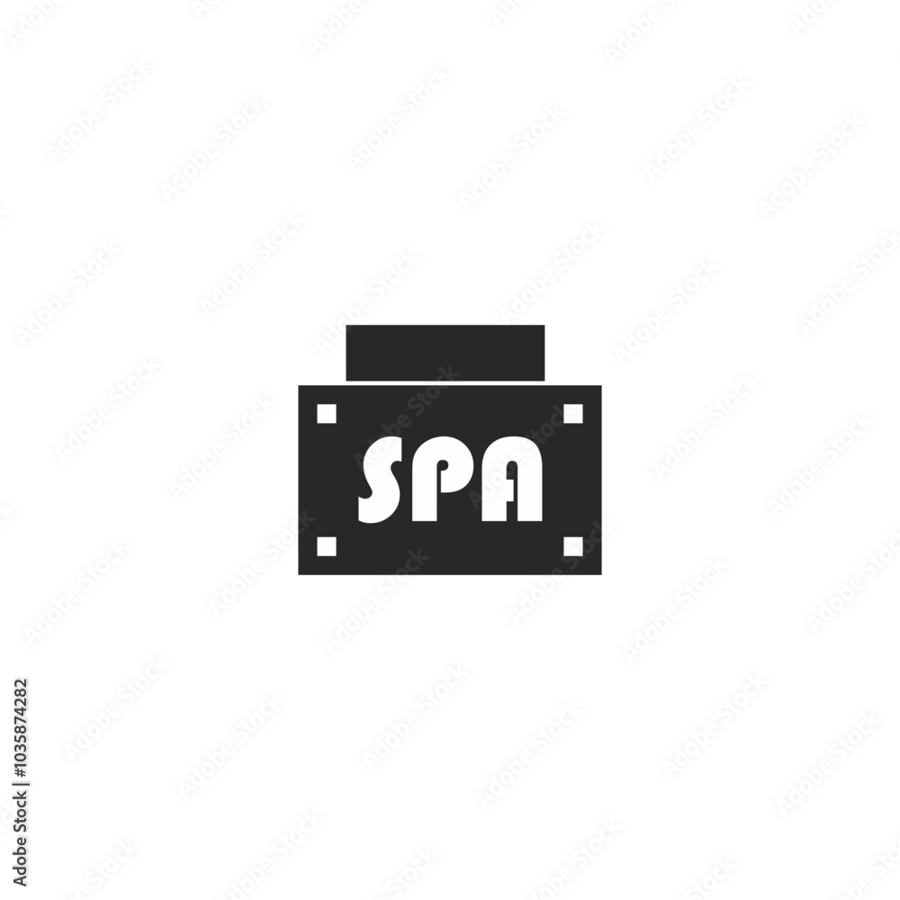 Silhouette of Spa and sauna Elements Silhouette of Spa and sauna Elements