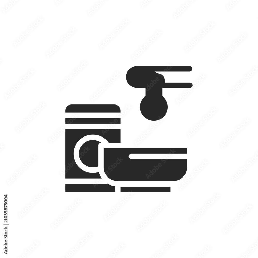 Silhouette of Spa and sauna Elements Silhouette of Spa and sauna Elements