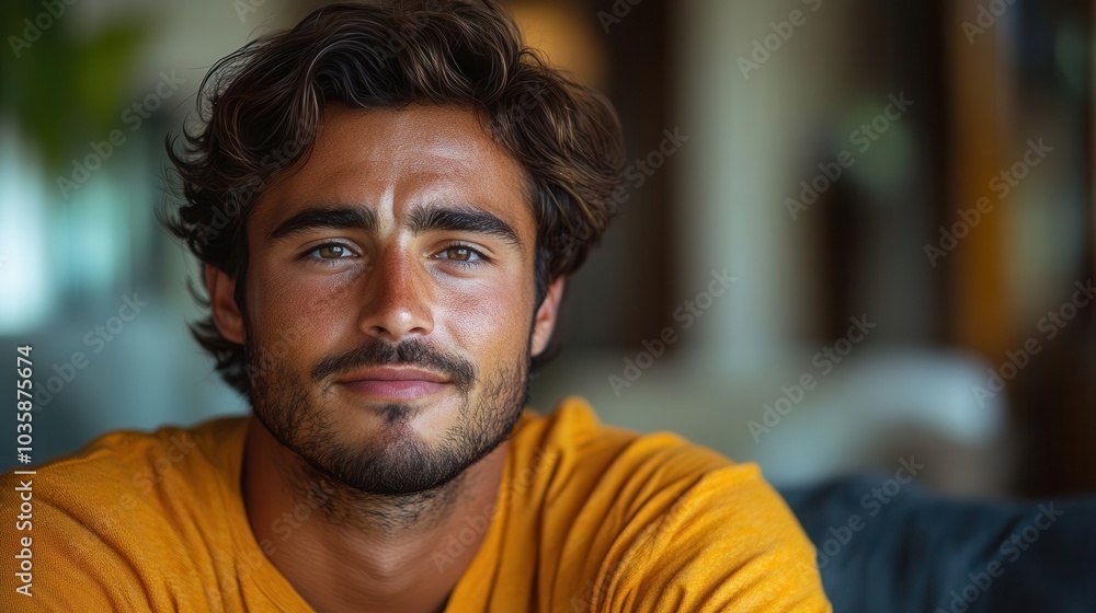 young muslim man sitting on a sofa at home expressing discomfort while holding his chest highlighting the importance of health awareness young muslim man sitting on a sofa at home expressing discomfort while holding his chest highlighting the importance of health awareness