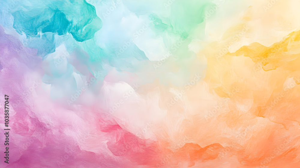 Vibrant abstract watercolor design blending soft pastels in a harmonious gradient of colors Vibrant abstract watercolor design blending soft pastels in a harmonious gradient of colors