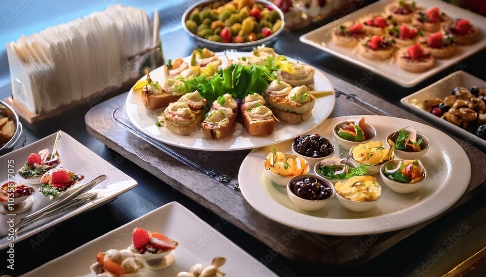 buffet menu with starters and sweet treats buffet menu with starters and sweet treats