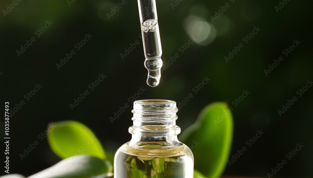 clear oil serum flowing out of the skincare dropper bottle simplicity lighting clear oil serum flowing out of the skincare dropper bottle simplicity lighting
