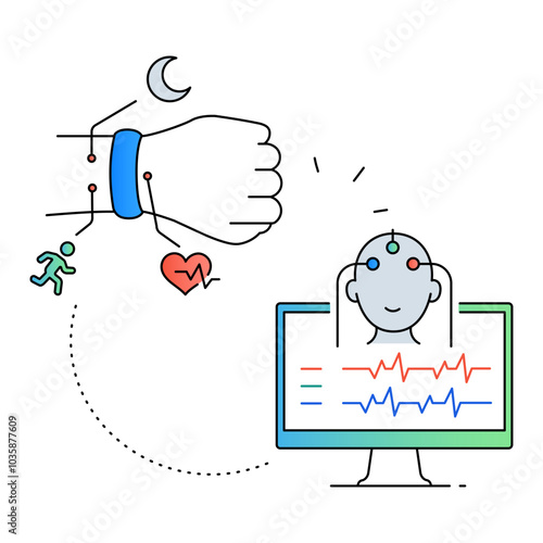 Biofeedback and Wearable Technology. Smart Health Monitoring, Biofeedback and Wearables, Health Tracking.