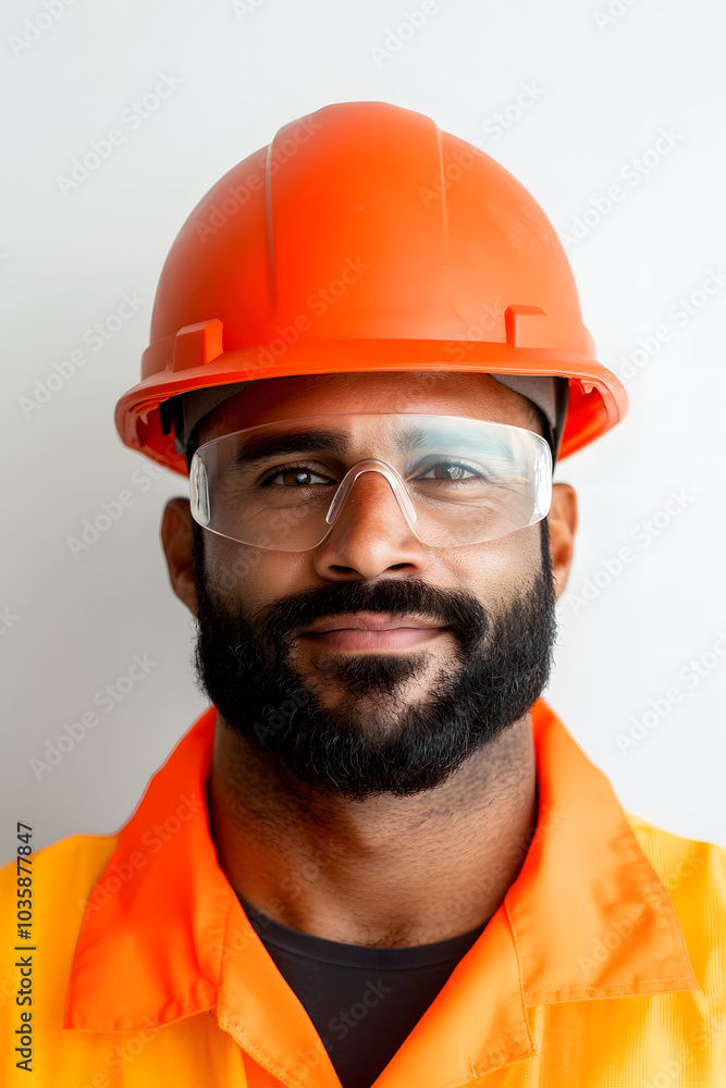 Half-Body Shot of a Young, Handsome, and Confident Man Wearing a Hard Hat – Construction and Safety Professional Half-Body Shot of a Young, Handsome, and Confident Man Wearing a Hard Hat – Construction and Safety Professional