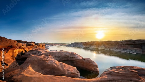 grand canyon mekong river sam phan bok at ubon ratchathani thailand