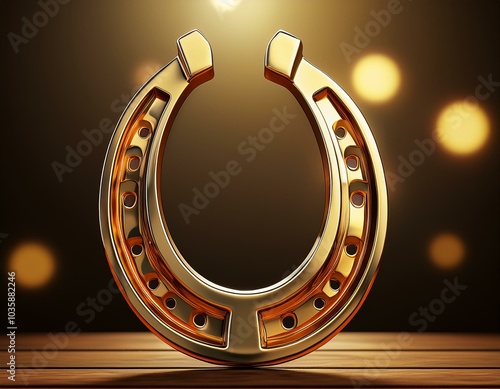  horseshoe logo in rodeo theme photo