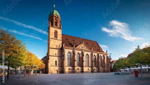 stiftskirche church in stuttgart germany travel destination photo