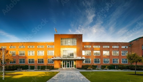 the exterior of school building ai
