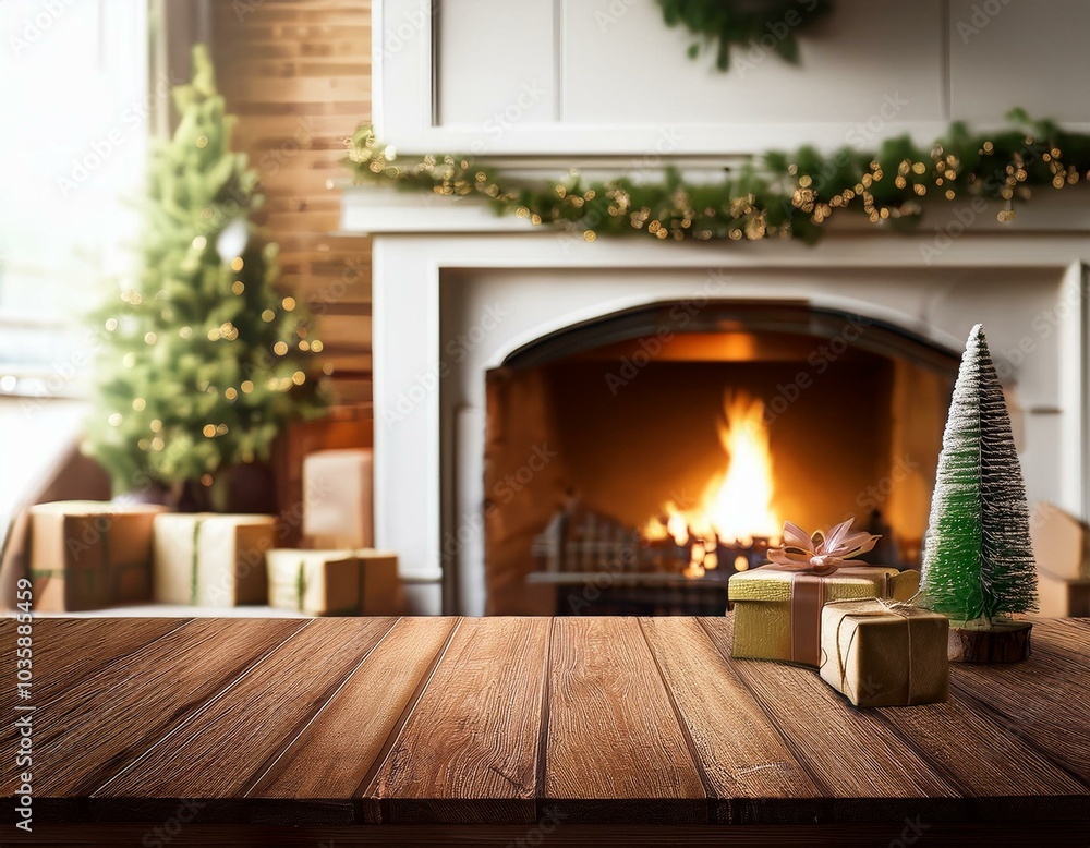wooden table top fireplace christmas decor wooden table top fireplace christmas decor
