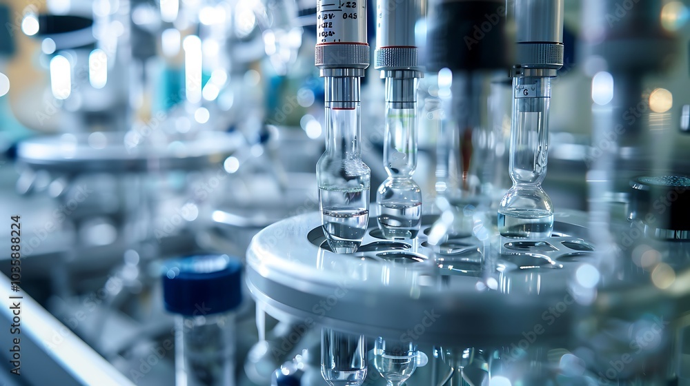 High-definition macro shot of scientific instruments in a lab, displaying fine details and intricate precision High-definition macro shot of scientific instruments in a lab, displaying fine details and intricate precision