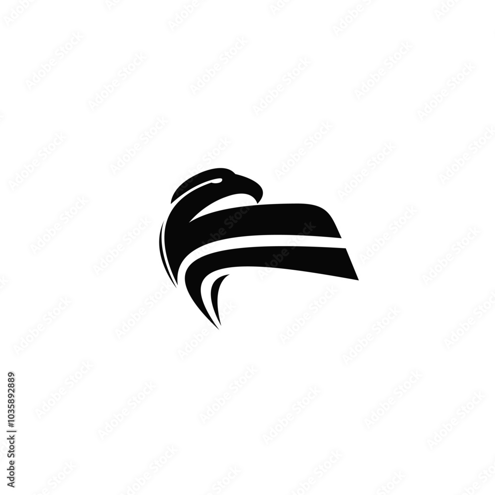 initial F falcon logo design vector initial F falcon logo design vector