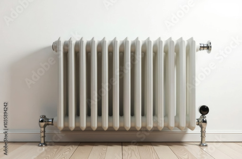 Wallpaper Mural multi-section white water heating radiator or heating battery Torontodigital.ca