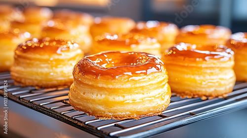 Golden Flaky Kouign Amann Fresh Out of the Oven photo