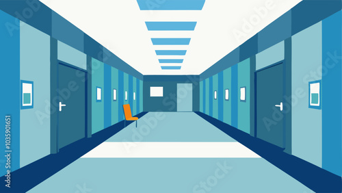 Wide Hallways An interior view of a building featuring wide hallways and clear signage allowing easy navigation for individuals with mobility devices.