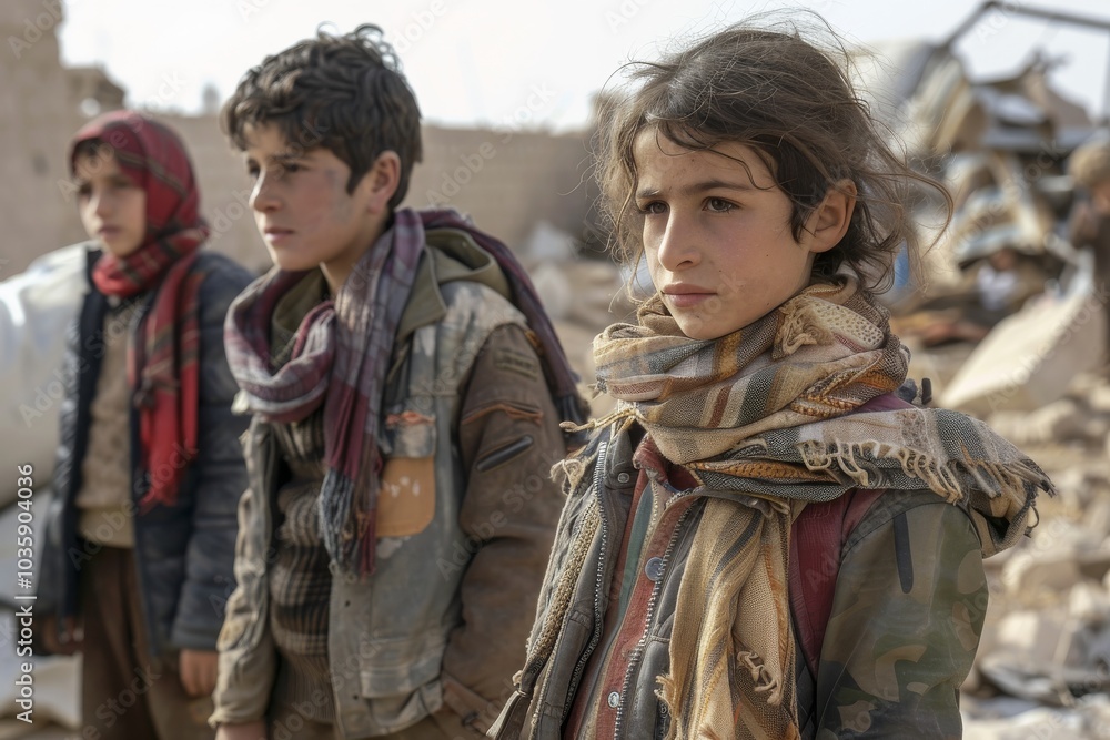 Children in the street of the old city of Jerusalem. Children in the street of the old city of Jerusalem.