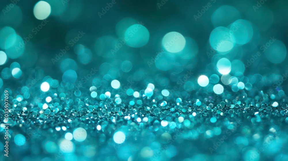 Abstract background of out of focus blue glitter with bokeh effect. Abstract background of out of focus blue glitter with bokeh effect.