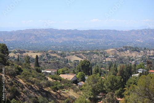View of the Valley from Topanga Canyon in Woodland Hills, California