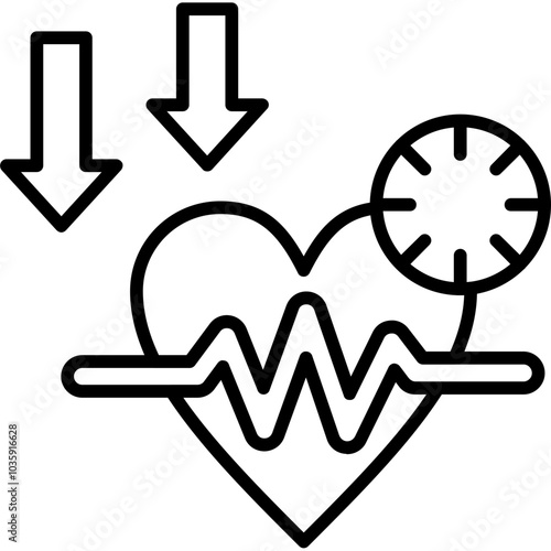 Low Blood Pressure Icon
