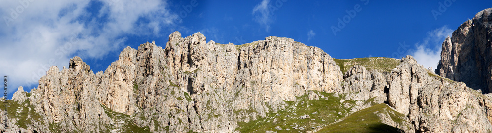 Blick vom Karerpass auf die Rosengartengruppe Blick vom Karerpass auf die Rosengartengruppe