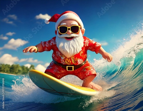 Cute Cartoon Christmas Sant...