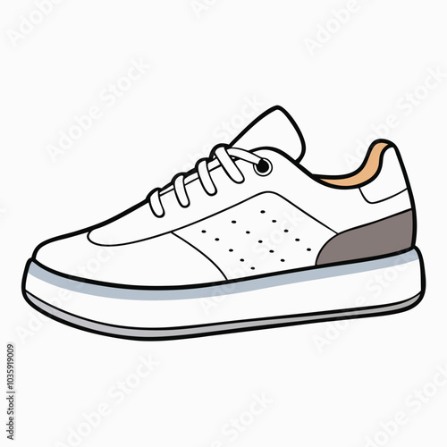 skates shoes icon object cartoon, flat vector illustration white background