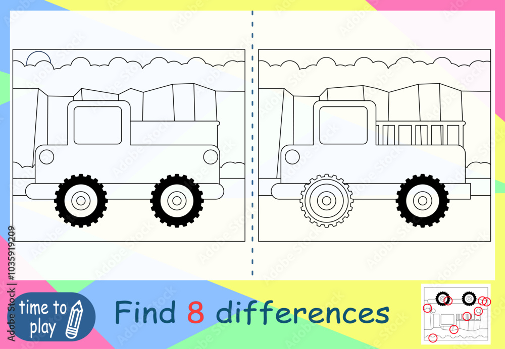 children's educational game. logic game. coloring book. find the difference. ship. boat. car children's educational game. logic game. coloring book. find the difference. ship. boat. car