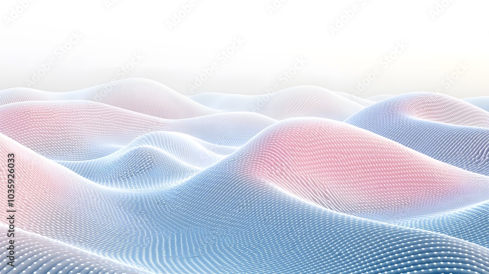 Abstract gradient waves with dot texture in pastel tones Abstract gradient waves with dot texture in pastel tones