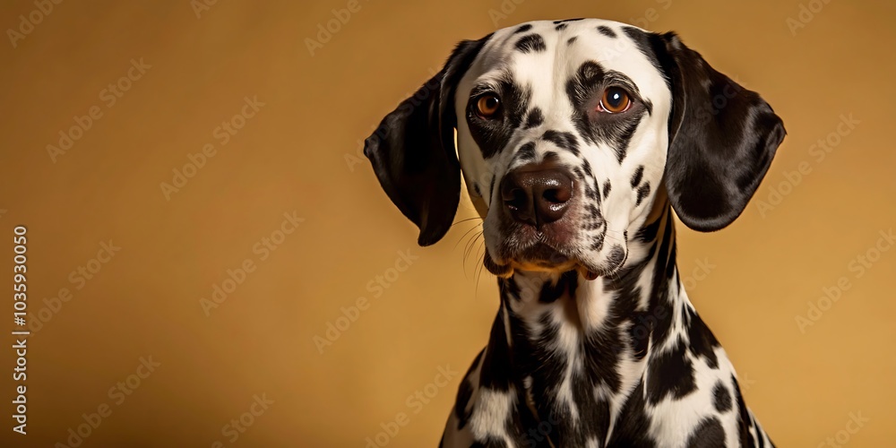 Dalmatian Dog in Studio Background Dalmatian Dog in Studio Background