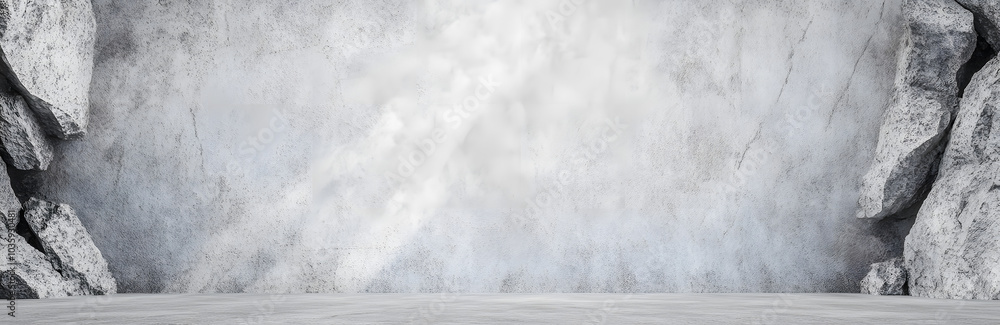 Panoramic grey paint limestone texture background in white light seam home wall paper. Back flat wide concrete stone table floor concept surreal granite quarry stucco surface grunge panorama landscape Panoramic grey paint limestone texture background in white light seam home wall paper. Back flat wide concrete stone table floor concept surreal granite quarry stucco surface grunge panorama landscape