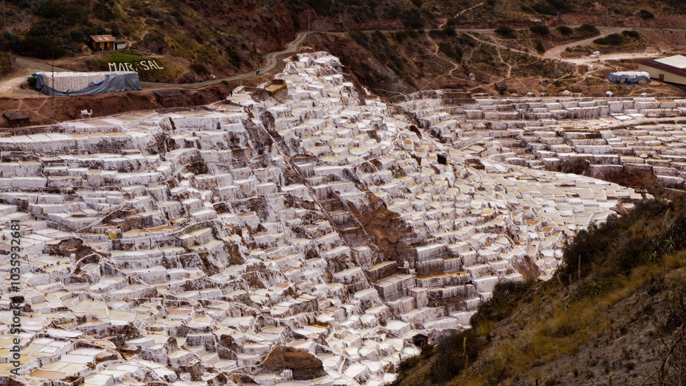 wide view maras Salt mine wide view maras Salt mine