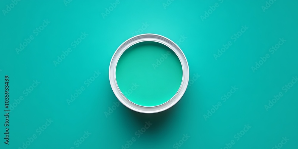 Minimalist Abstract Circle with White Frame on Blue Background Minimalist Abstract Circle with White Frame on Blue Background