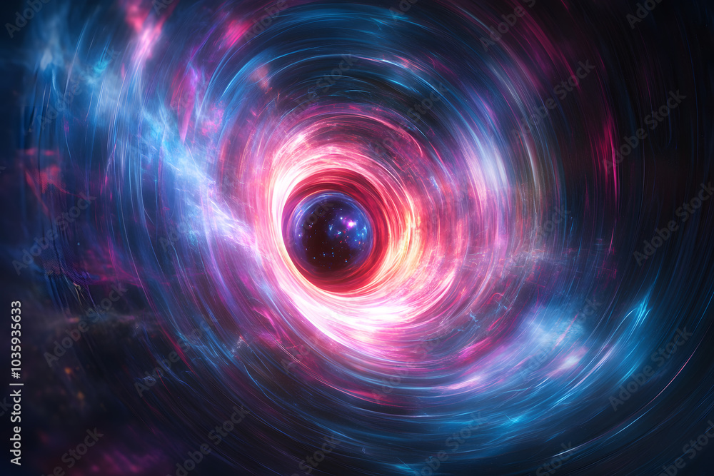 Abstract glowing galaxy energy tunnel in space background Abstract glowing galaxy energy tunnel in space background