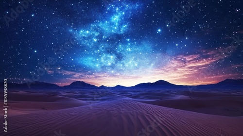 Starry Night Desert