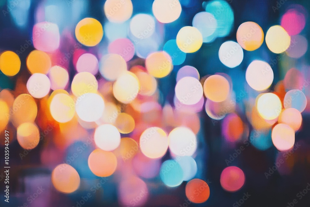 Fototapeta premium Lively fuzzy illumination forming a creative impression on a gloomy surface