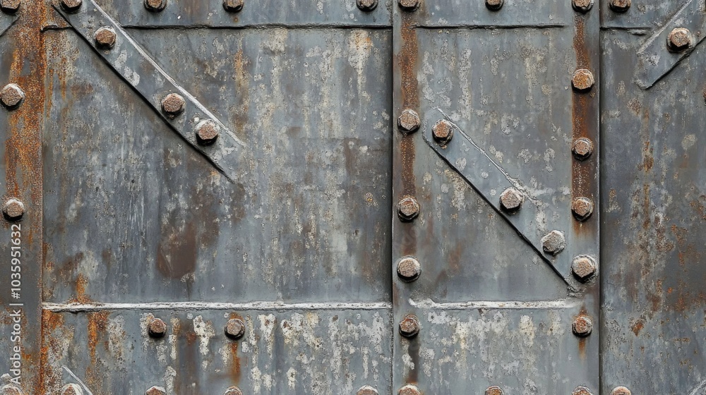 Fototapeta premium Close up of industrial metal construction