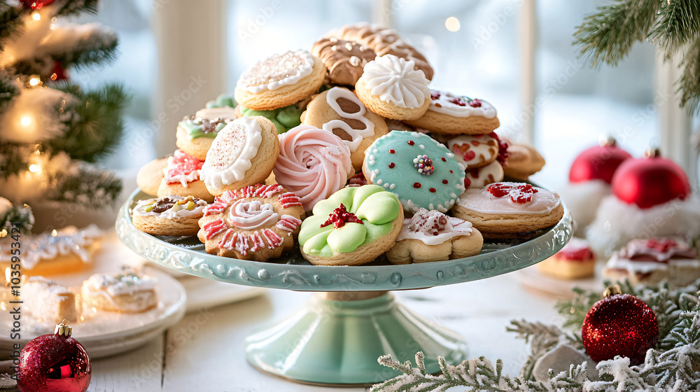 Holiday Cookie Arrangement on a Product tray