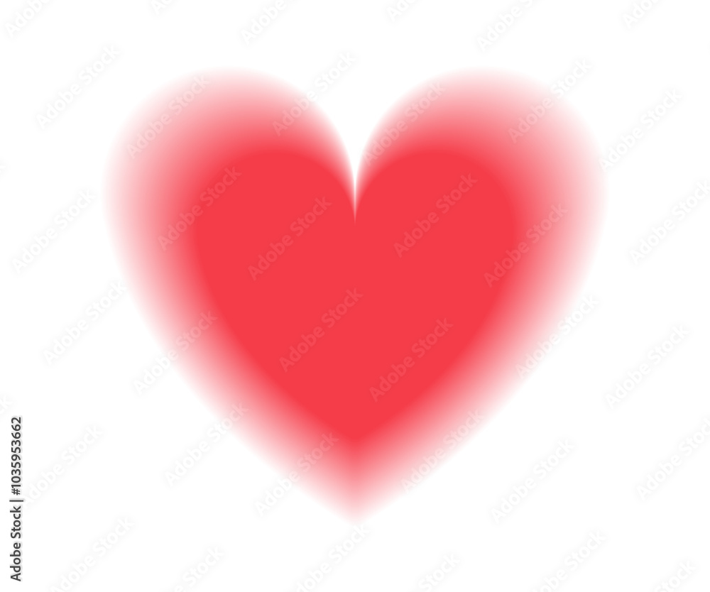 Aura gradient heart symbol in red color. Love atmosphere sign sticker with blur glow effect. Aesthetic 2000s romantic design element. Vector illustration Aura gradient heart symbol in red color. Love atmosphere sign sticker with blur glow effect. Aesthetic 2000s romantic design element. Vector illustration
