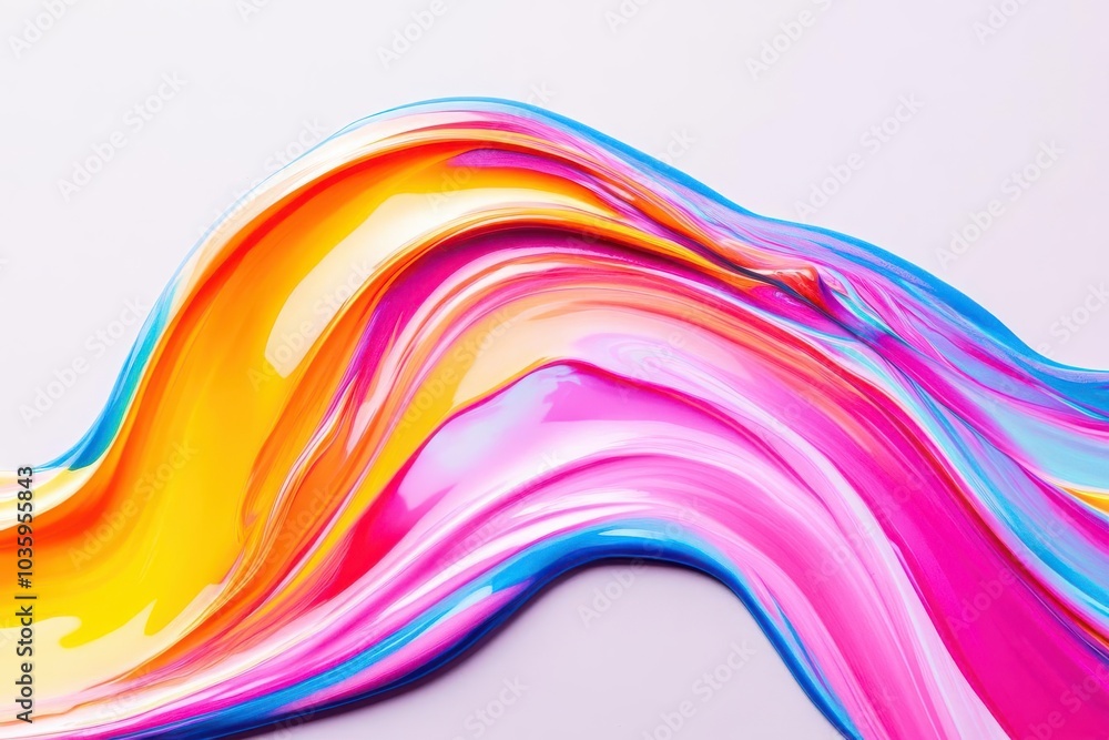 Abstract fluid art, design element, digital painting, vibrant colors, isolated on white background Abstract fluid art, design element, digital painting, vibrant colors, isolated on white background