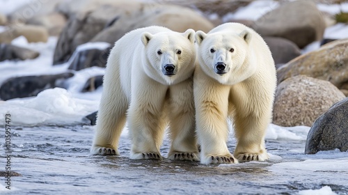 Polar bears, Ursus maritimus, are magnificent creatures. These majestic animals embody the untamed spirit of the Arctic wilderness. 