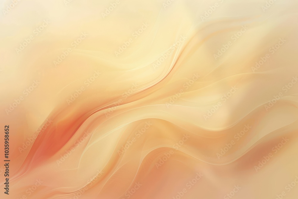 Abstract Swirling Pattern in Peach and Yellow Hues Abstract Swirling Pattern in Peach and Yellow Hues