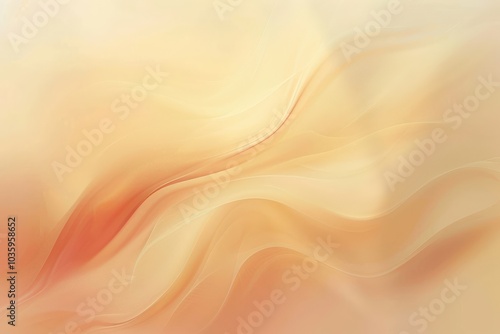 Abstract Swirling Pattern in Peach and Yellow Hues