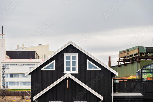 Wallpaper Mural cityscape of the city of Stykkisholmur, Snaefellness Peninsula, Iceland Torontodigital.ca